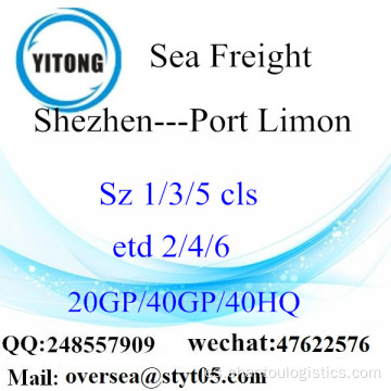 Mar del puerto de Shenzhen flete a Puerto Limón